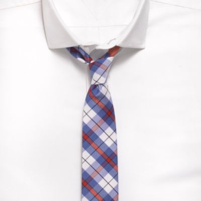 PLAID VINTAGE SLIM TIE $34.50